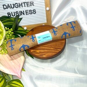 Anchor Print Burlap Fabric Roll